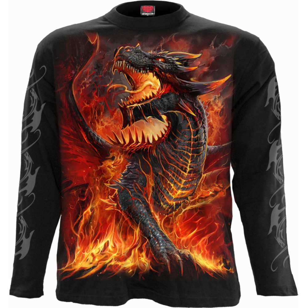 Spiral - DRACONIS Longsleeve shirt - Black
